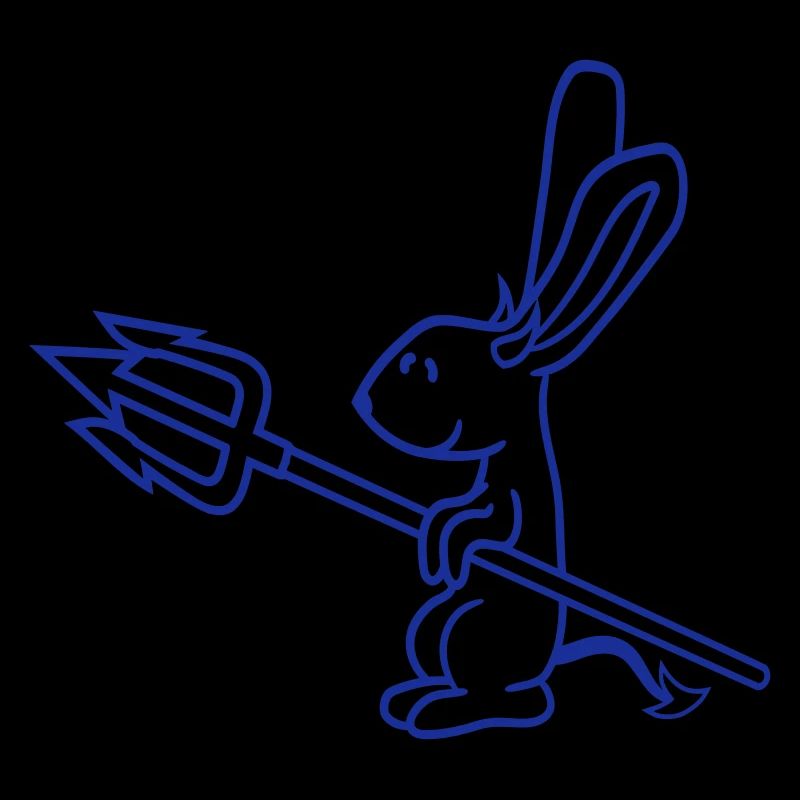 Bunny Devil Demon Evil Satan Hell Trident Costume