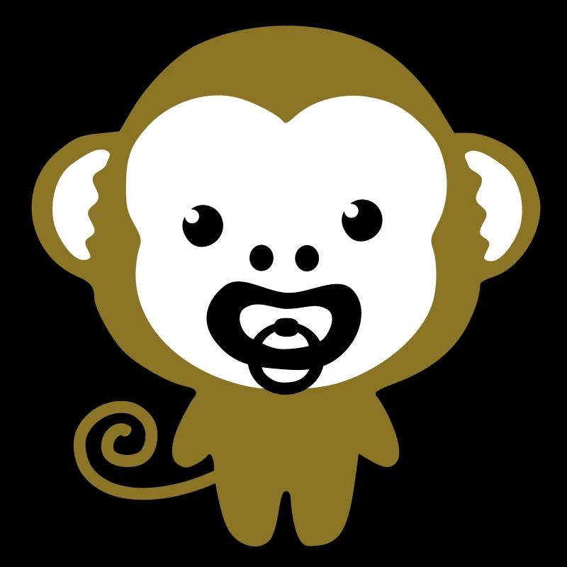 monkey with soother