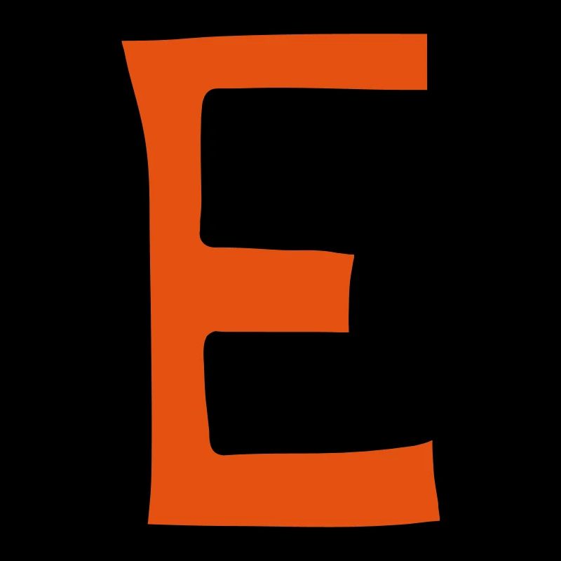 Buchstabe E Comic Cartoon