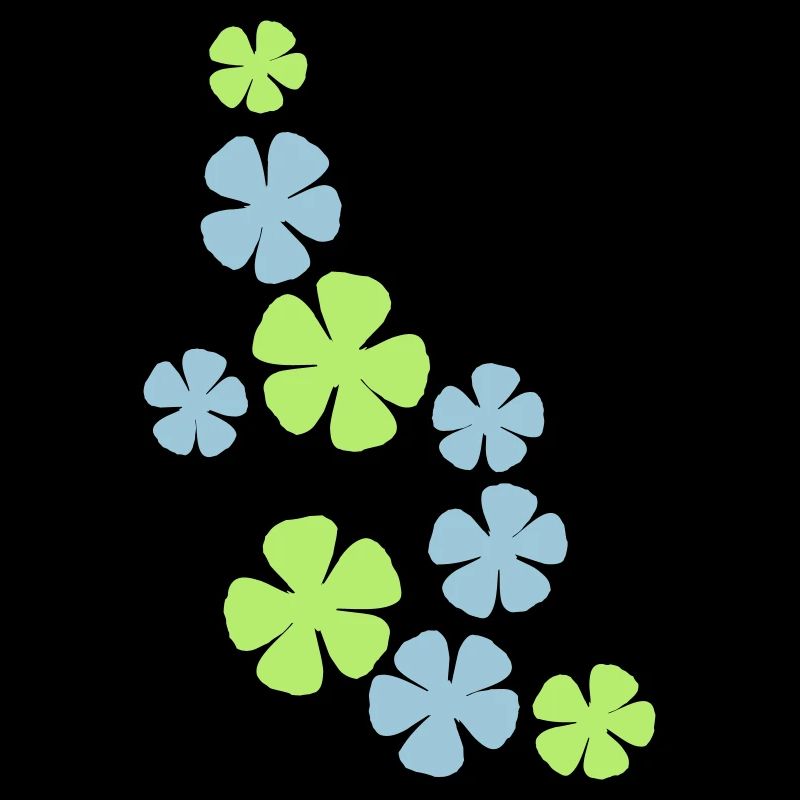Many Pretty Flowers Colorful Decorative Pattern Beautiful