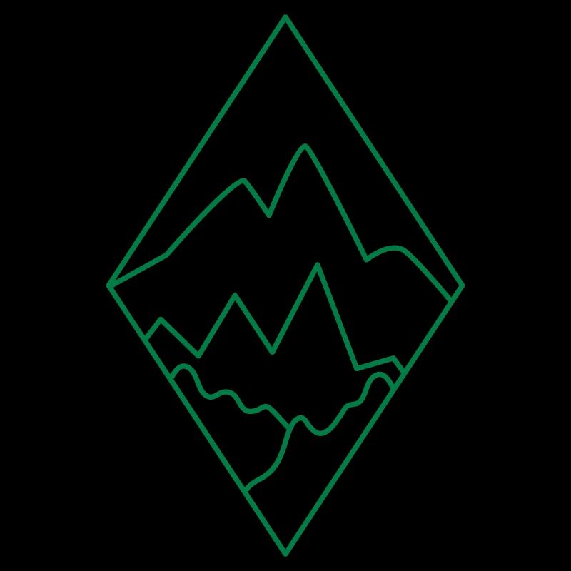 BOHO Diamond landscape with mountains and scenery