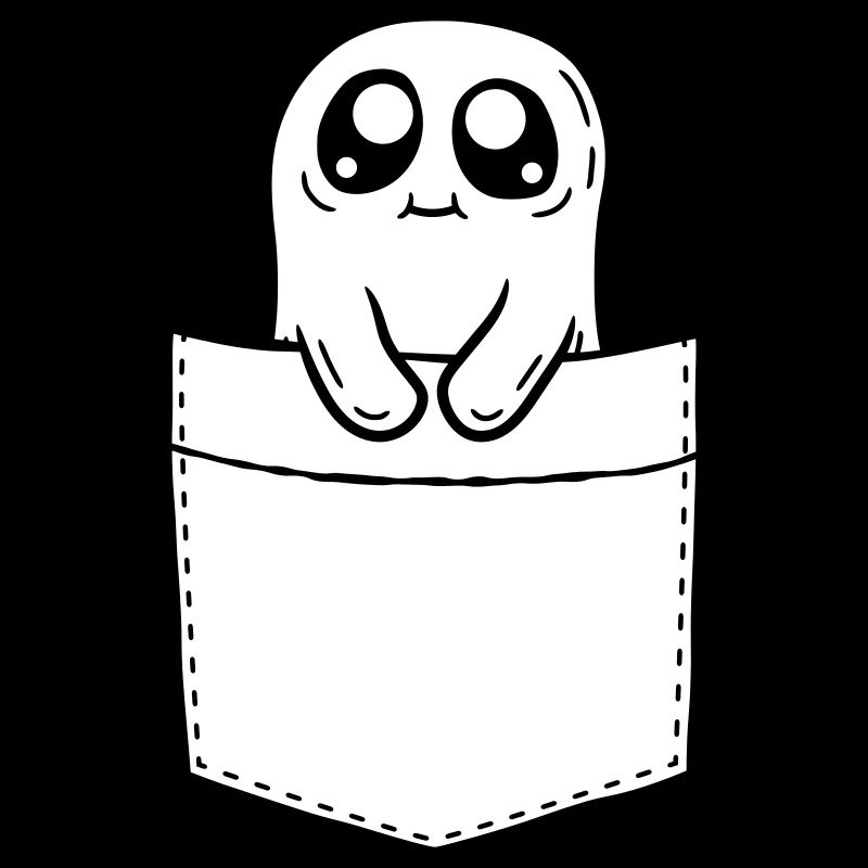 Comic Ghost Take Chest Pocket