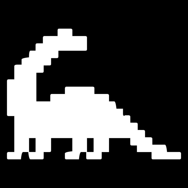 Dinosaur Brontosaurus Pixel