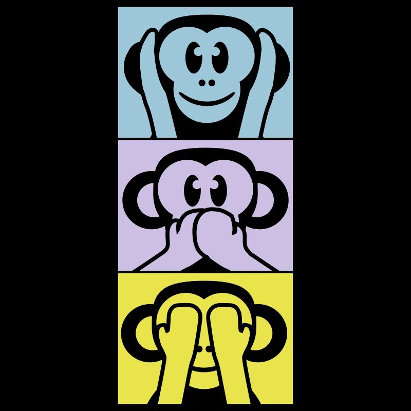3 Wise Monkeys Hear Nothing Say See Monkey Fun