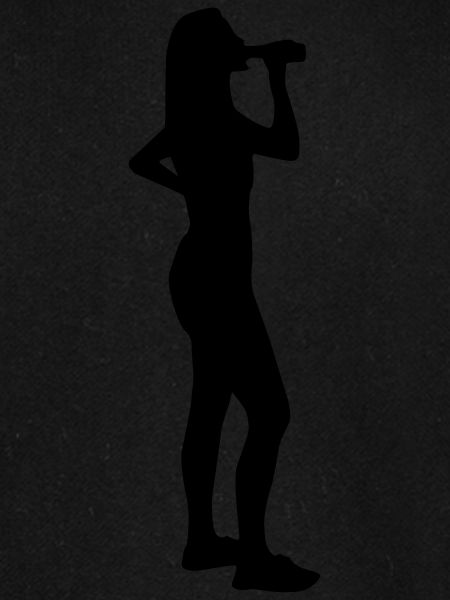 drinking girl