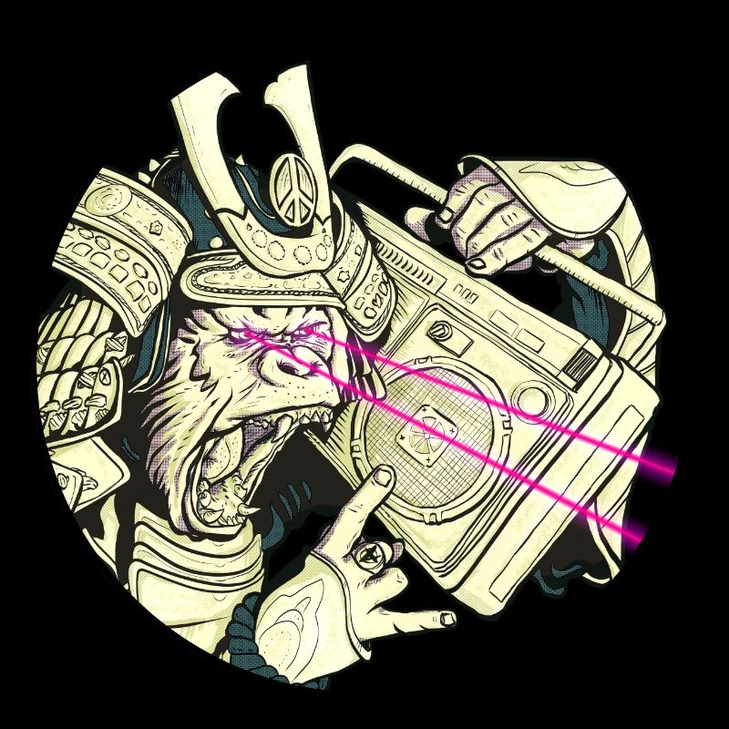 7 Apparel - Gorilla Samurai