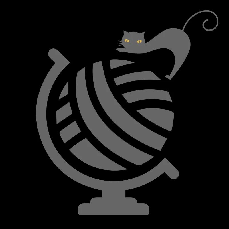 Chat mignon sur le Globe