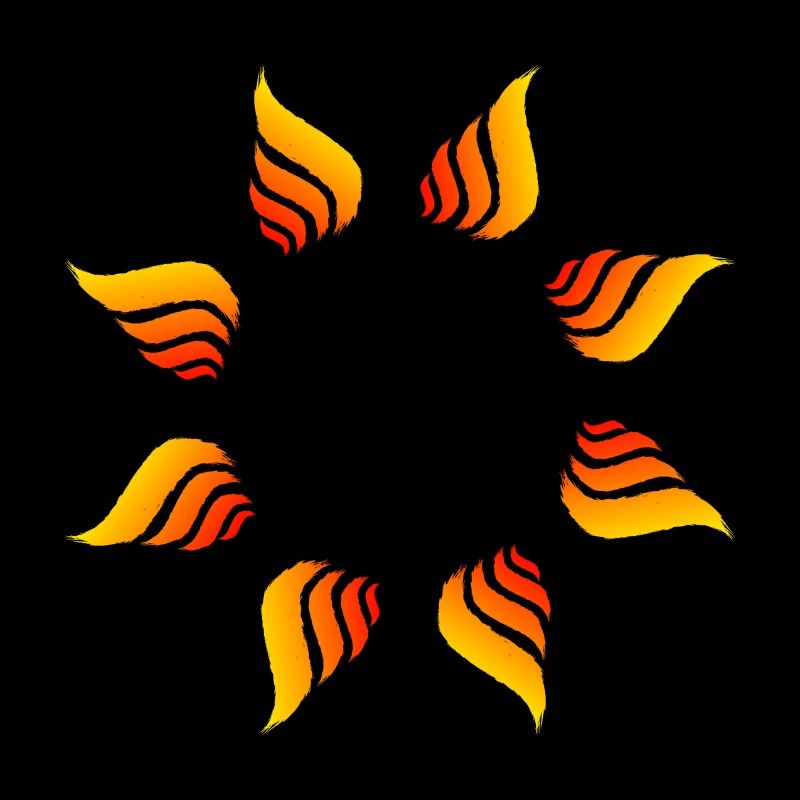 Fire circle circle shape