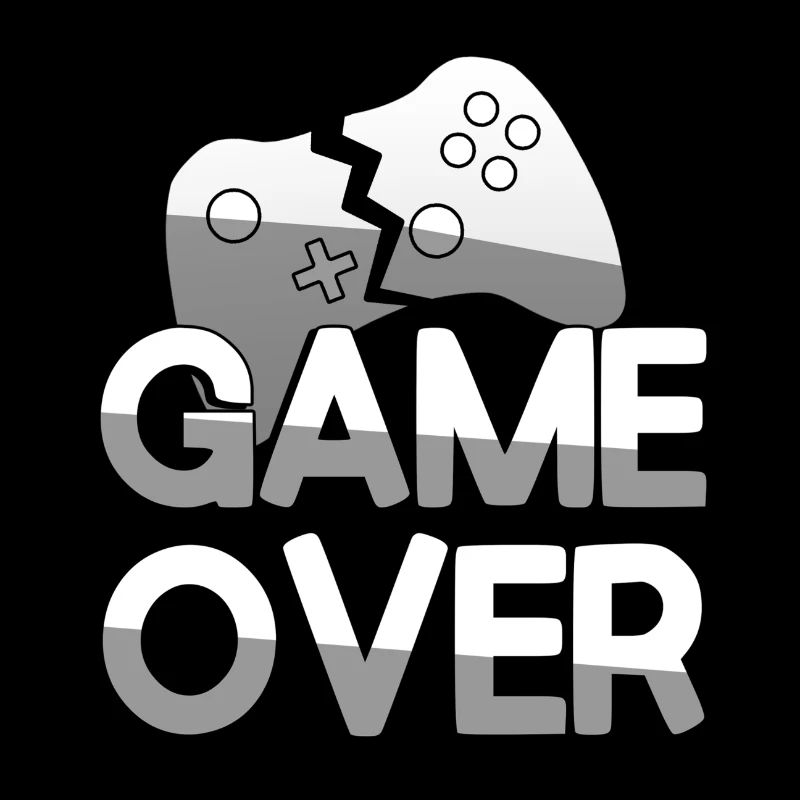 GAME OVER + Controller - Gaming
