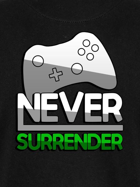 NEVER SURRENDER (Grün) + Controller - Gaming