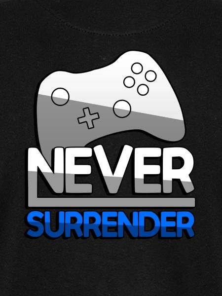NEVER SURRENDER (Blau) + Controller - Gaming