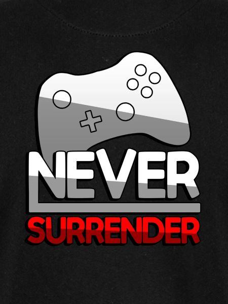 NEVER SURRENDER (Rot) + Controller - Gaming