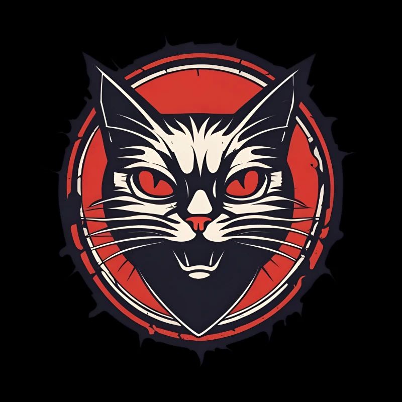 Devilish Cat / Kitty / Gothic / Halloween