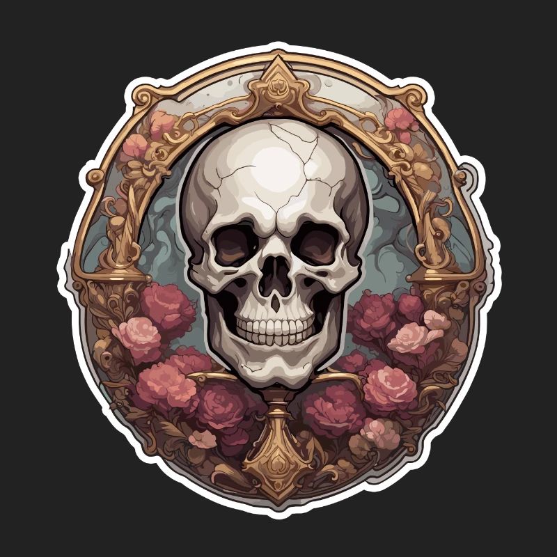 Skull / Skull / Skeleton / Gothic / Horror