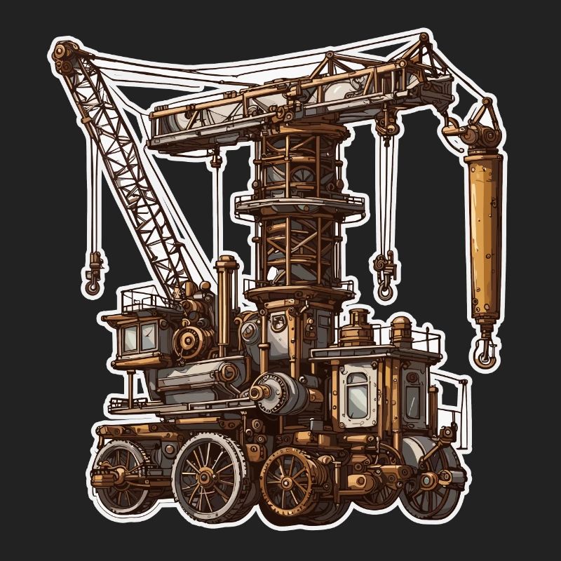 Crane / construction site / winch / crane system