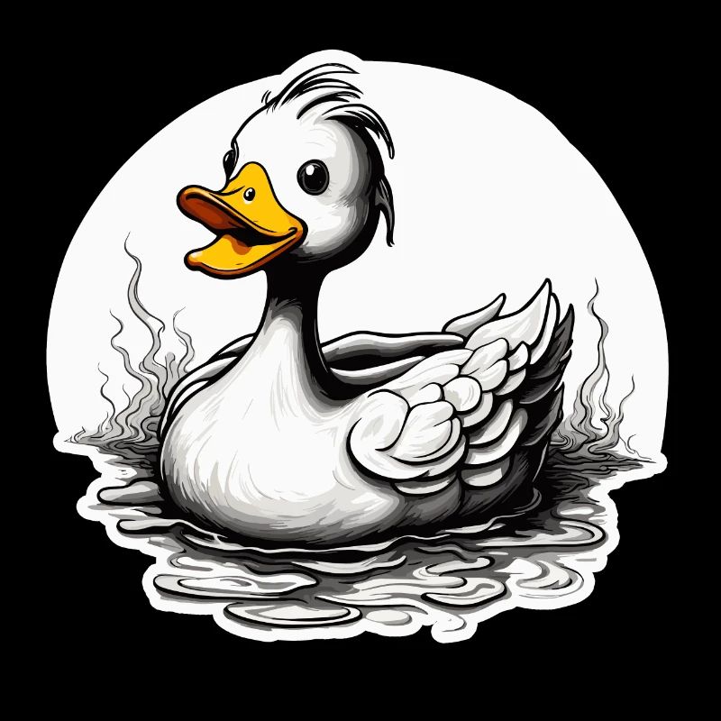 Canard en caoutchouc / canard en caoutchouc / eau / baignoire