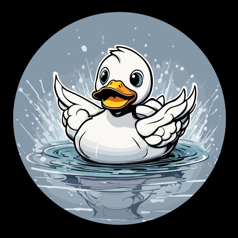 Canard en caoutchouc / canard en caoutchouc / eau / baignoire