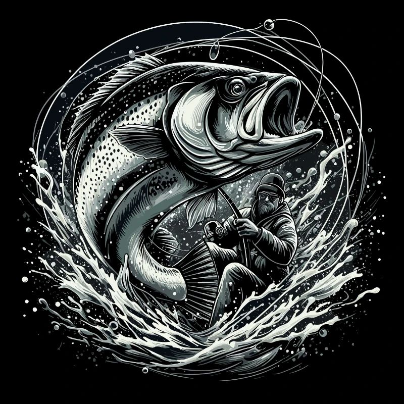 Angeln Angler dynamisch Geschenk