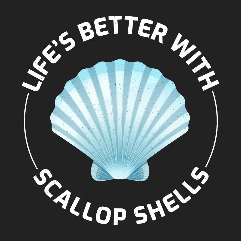 Scallop Seashells Collector Beachcomber Shellfish