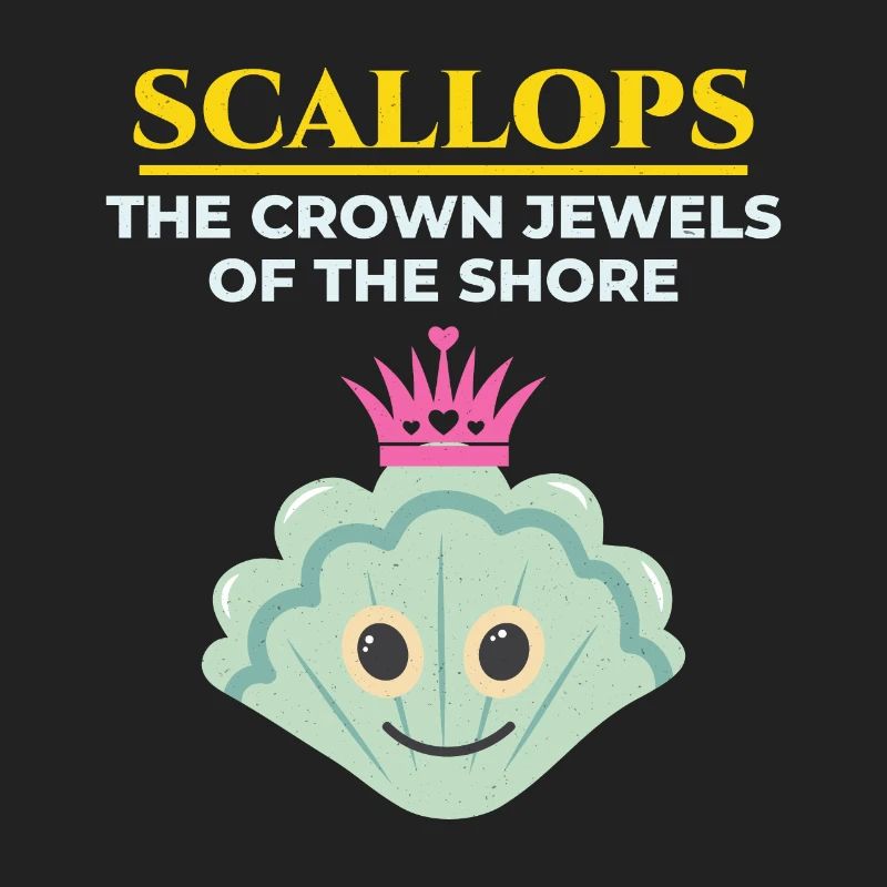 Scallop Seashells Collector Beachcomber Shellfish