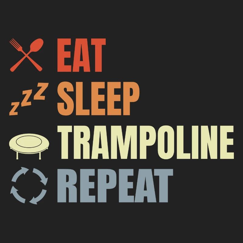 Routine de saut de trampoline