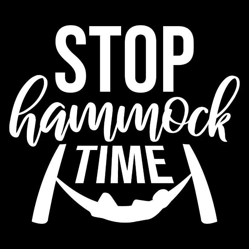 Funny Stop Hammock Time Relaxing Sleeping Camping