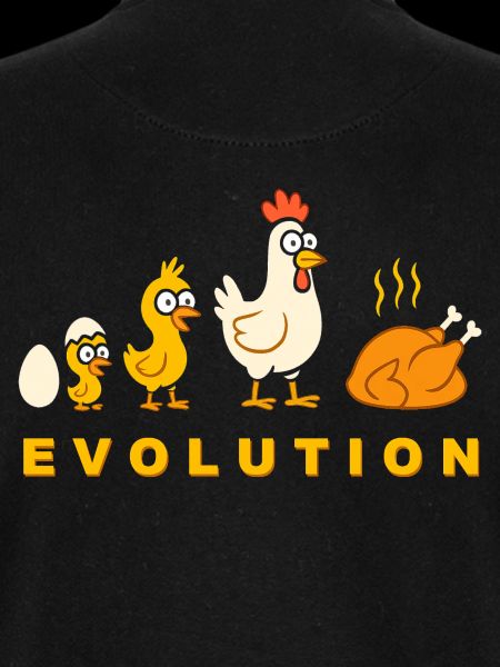Evolution Hähnchen Broiler Huhn Lustig