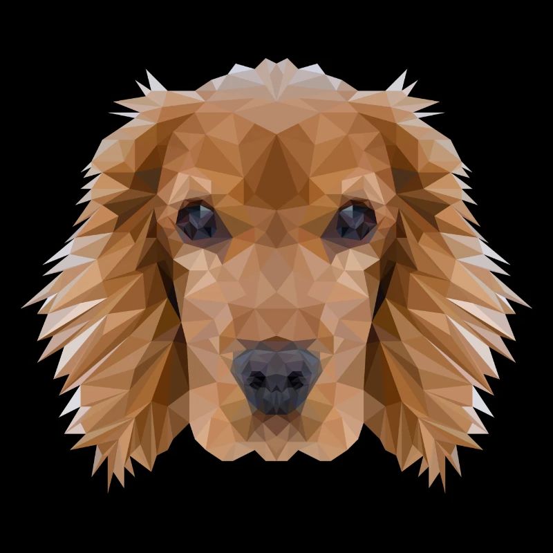 Cocker Spaniel Hund Polygondesign