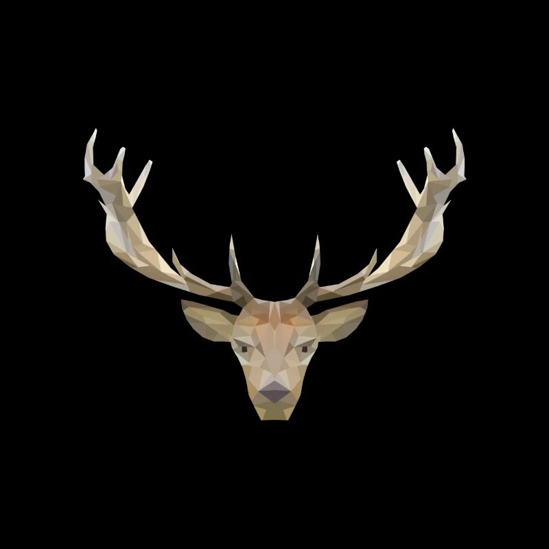 Low Poly Hirsch