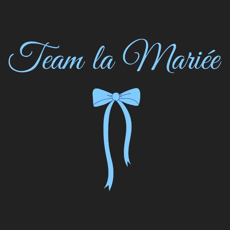 Team Die Braut Blaue Schleife