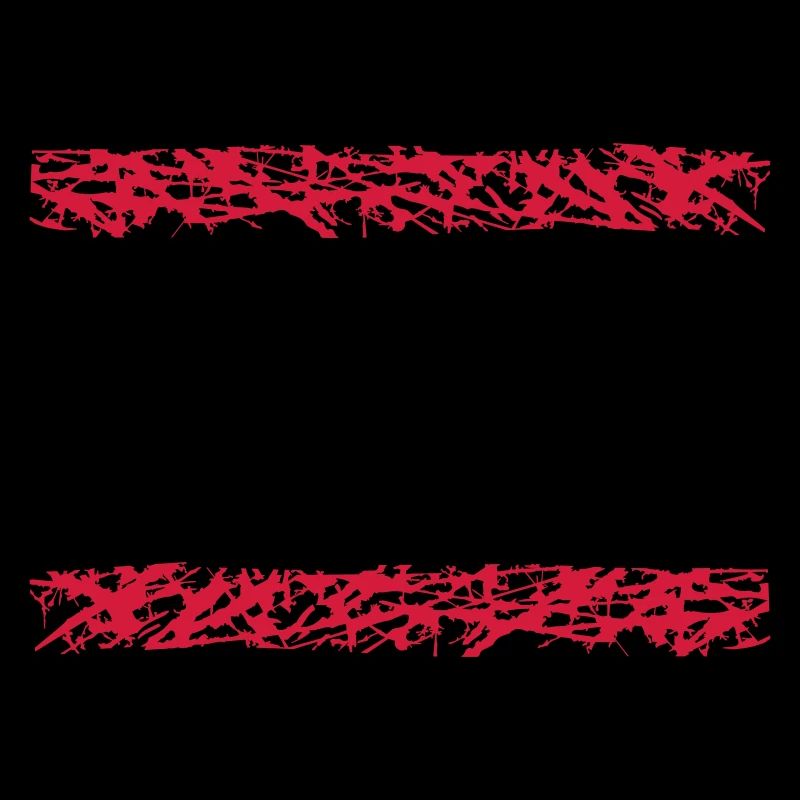 2 red stripe line bar underlined frame around