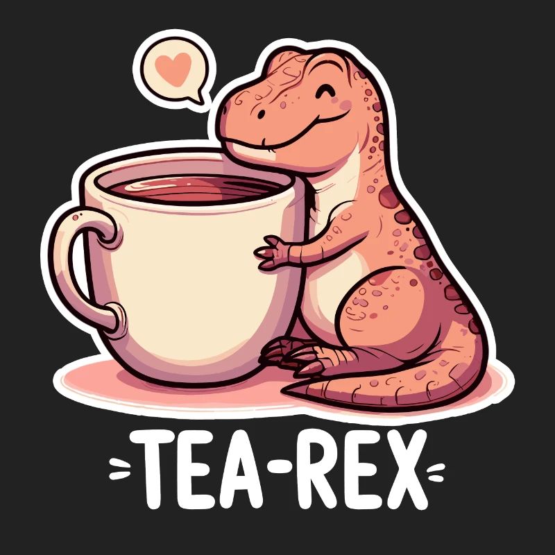 Tea Rex Tea Rex Tea Drinker Gift