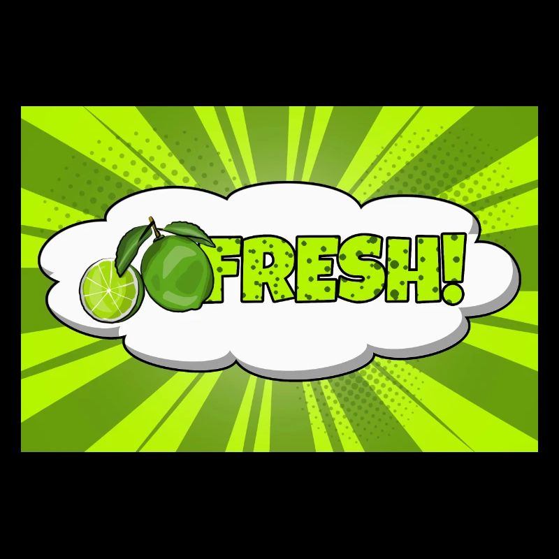 Fresh Comic Style Bubble Graffiti Lettering