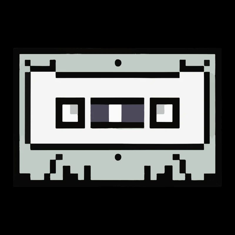 Cassette Pixelated Retro Gift Idea