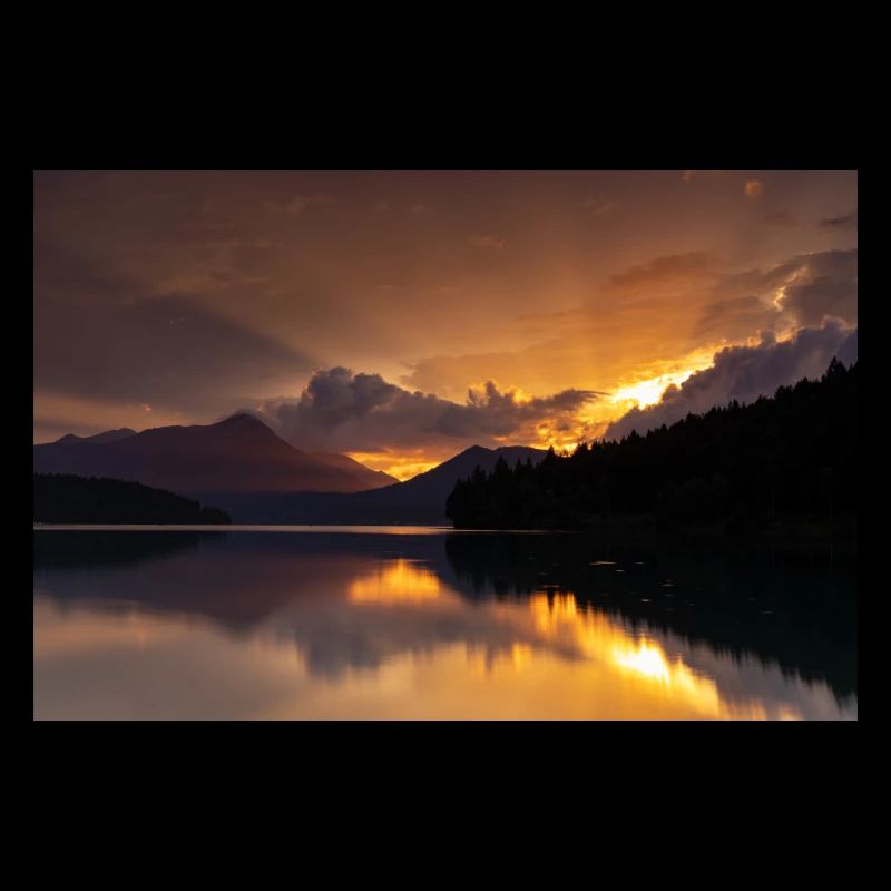 Abendrot am Walchensee