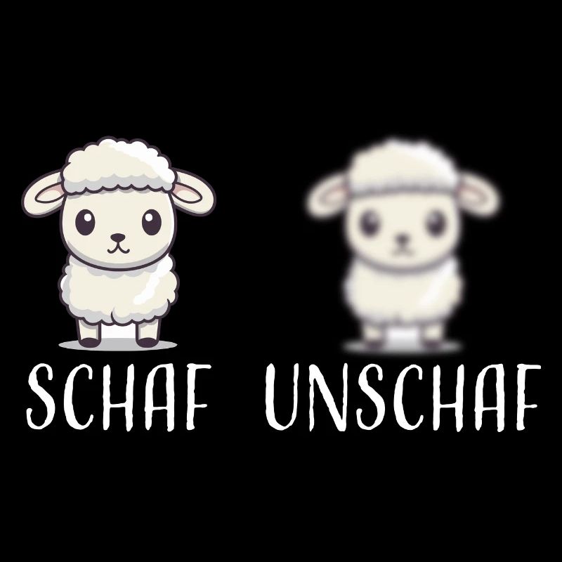 Schaf Unschaf lustiges cooles Geschenk