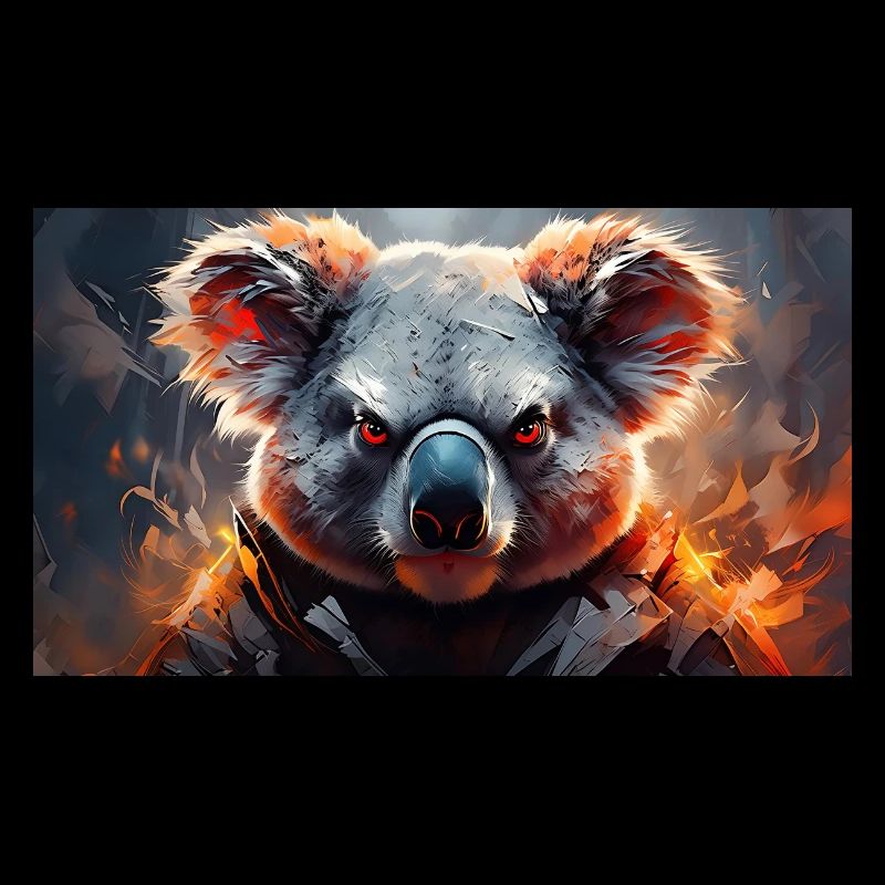 Cute grumpy grouchy animals - Koala