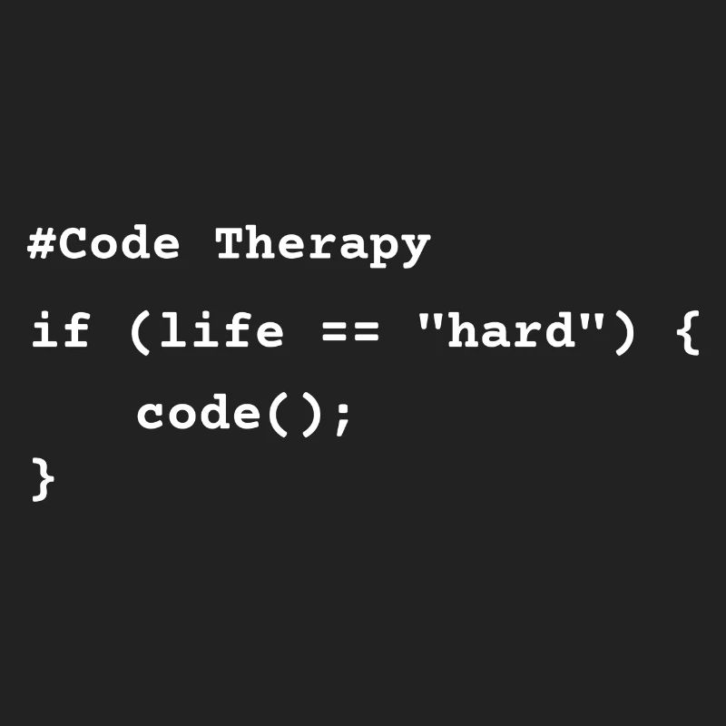 Code Therapy – Funny Programming T-Shirt