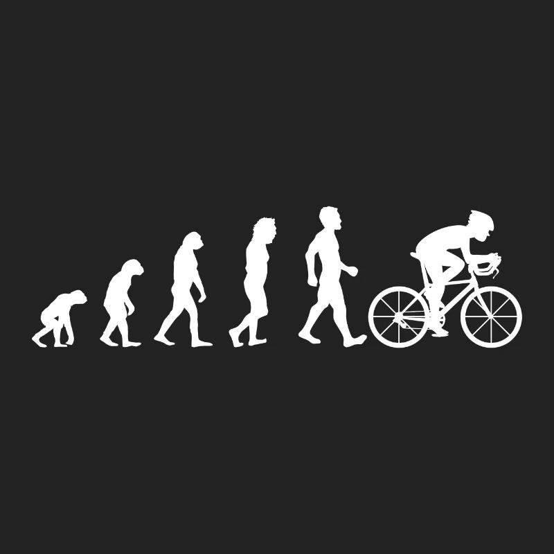 Evolution cyclistes de course de vélo de course cadeau