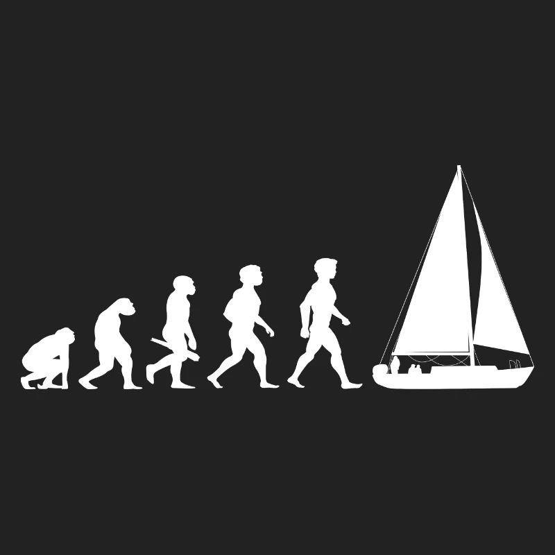 Evolution sailing sailboat sailing ship