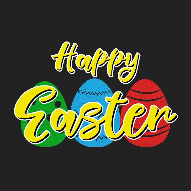 Happy Easter - Easter bunny Easter eggs celebration gift