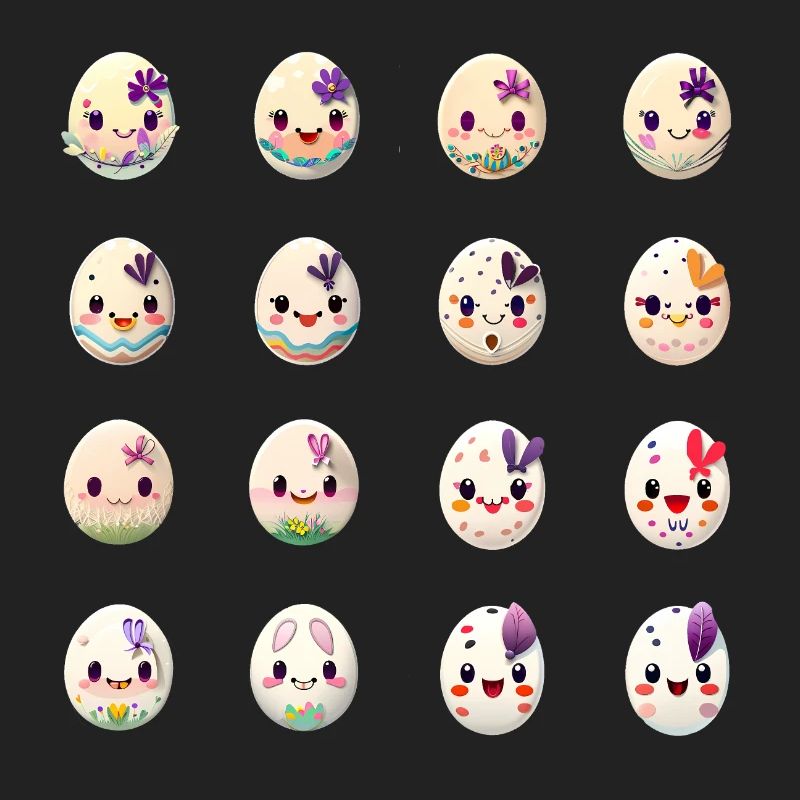 Easter Egg with Face Easter Eggs Character