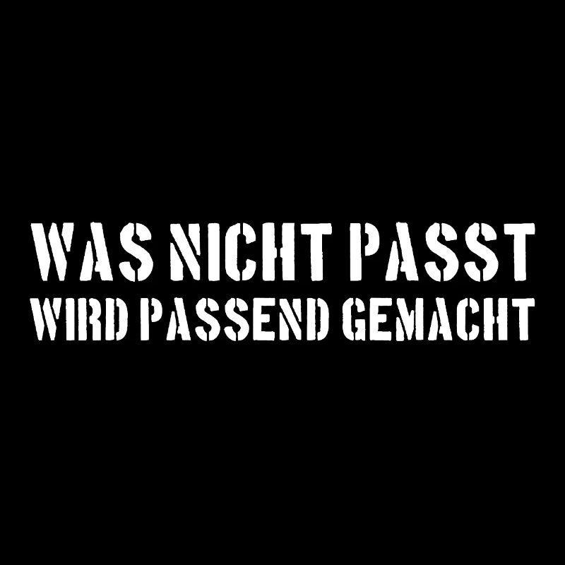 Was nicht passt wird passend gemacht - Handwerker