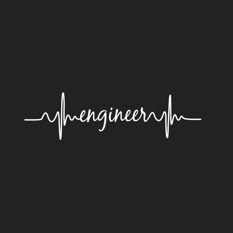 Heartbeat ECG Engineer Engineer Technology Gift