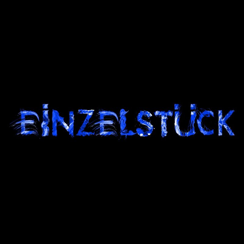 Einzelstück blau