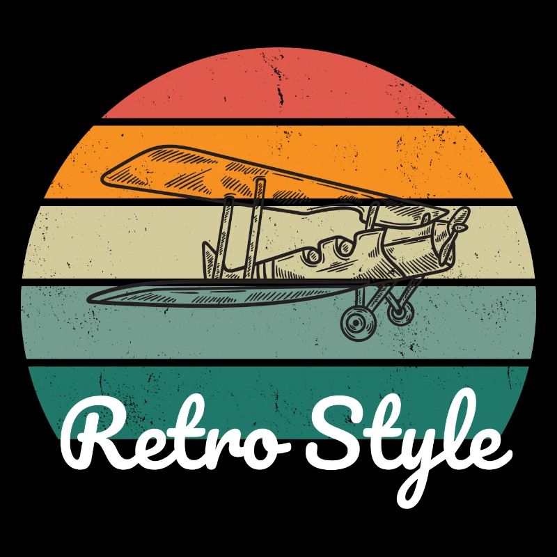Retro Vibe Flugzeug style