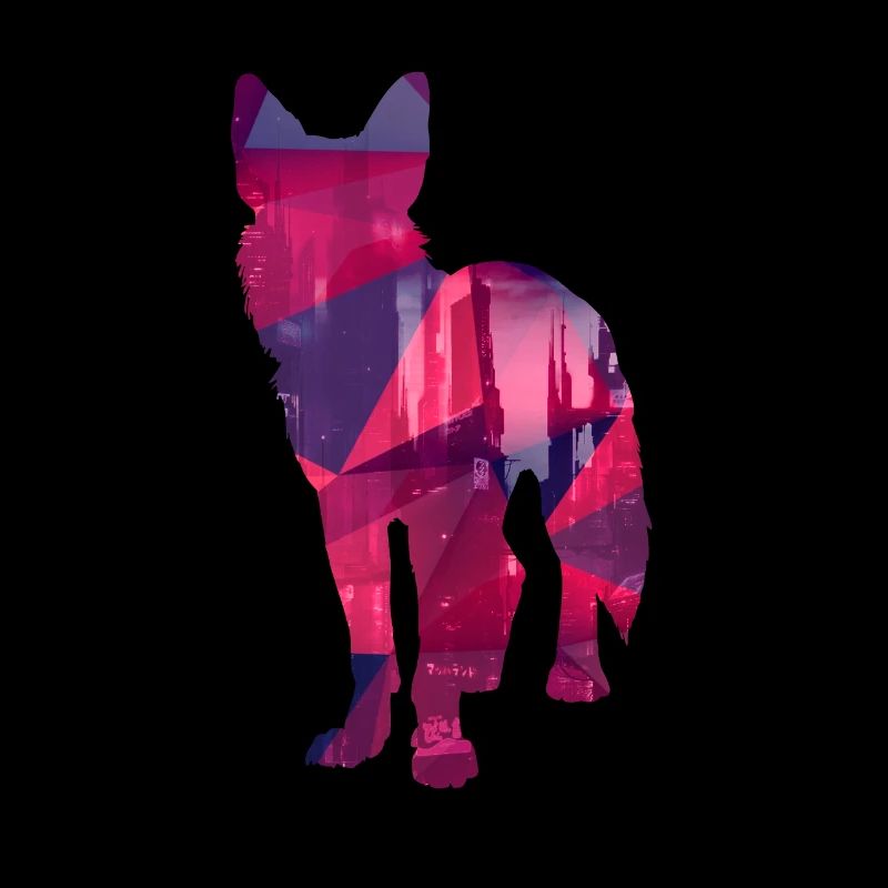 Chien basse poly - Chiens Low Poly Design