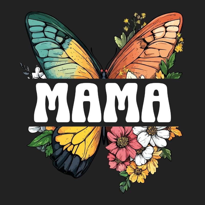Mama Schmetterling Blumen Beste Mutter Muttertag