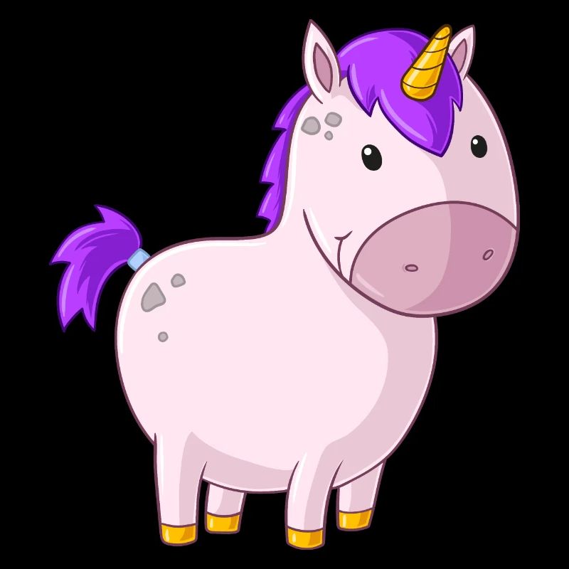 Dickes Comic Einhorn