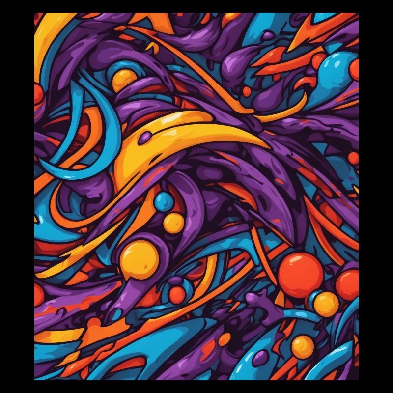 Composition de couleurs abstraite